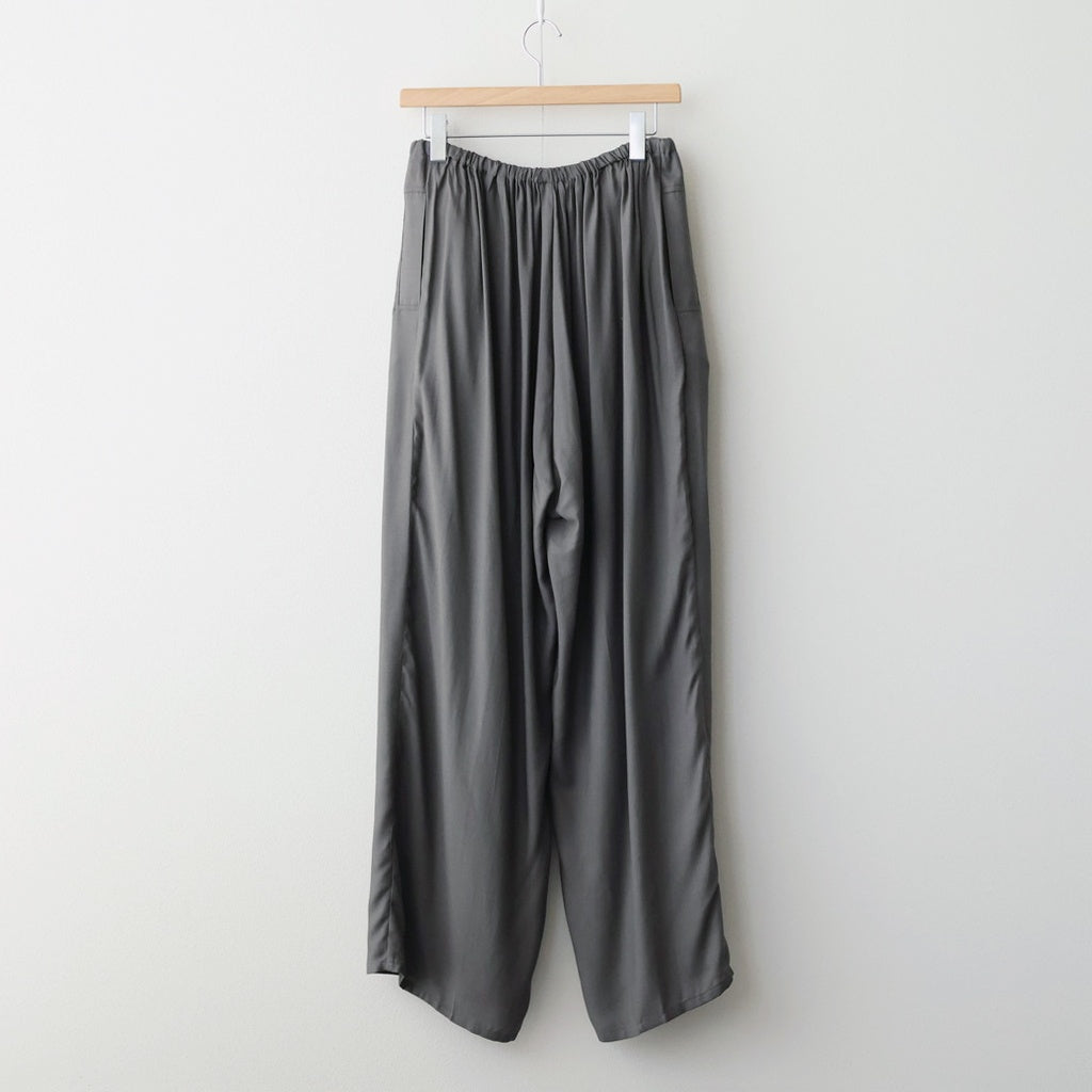 Modal Front Flat 1pleated Easy Trousers #CHARCOAL [YK26SS01216P]