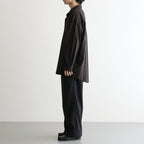 SIDOGRAS Cotton Herringbone Flannel Sleeping Shirt #BLACK [GM254-50044]