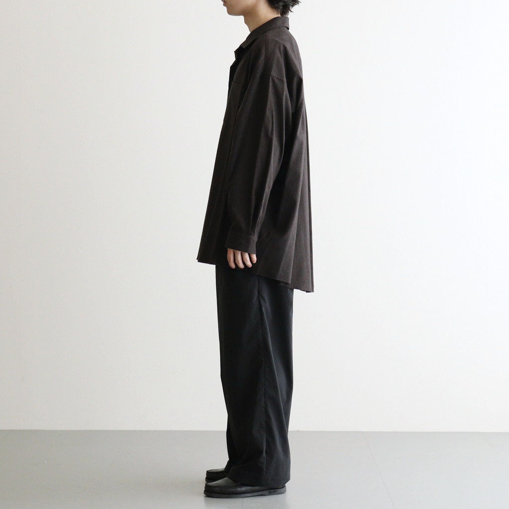 SIDOGRAS Cotton Herringbone Flannel Sleeping Shirt #BLACK [GM254-50044]
