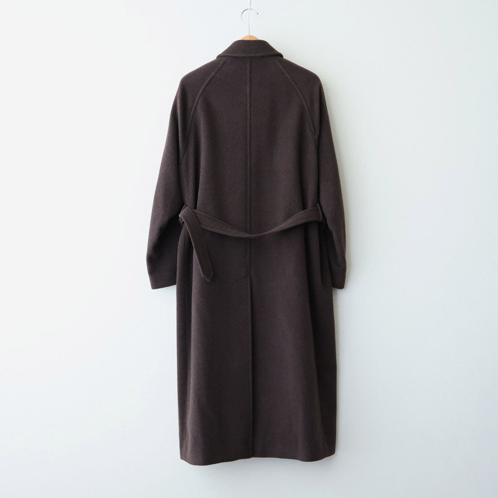 SUPER FINE WOOL MOSSER SOUTIEN COLLAR COAT #TOP BROWN [A26AC03WM]