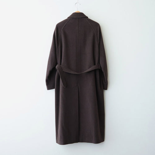SUPER FINE WOOL MOSSER SOUTIEN COLLAR COAT #TOP BROWN [A26AC03WM]