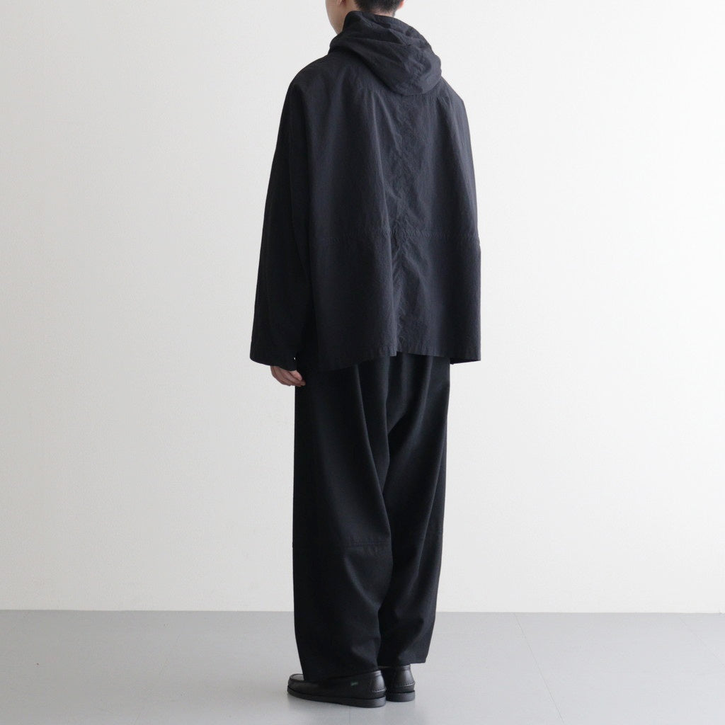 FSHGPT - ウールシーチング ・ ガーメントウォッシュ イージーパンツ #95 Black [SN_FR1604PF]