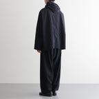 FSHGPT - ウールシーチング ・ ガーメントウォッシュ イージーパンツ #95 Black [SN_FR1604PF]