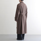 SUPER FINE WOOL MOSSER SOUTIEN COLLAR COAT #TOP BROWN [A25AC04WM]
