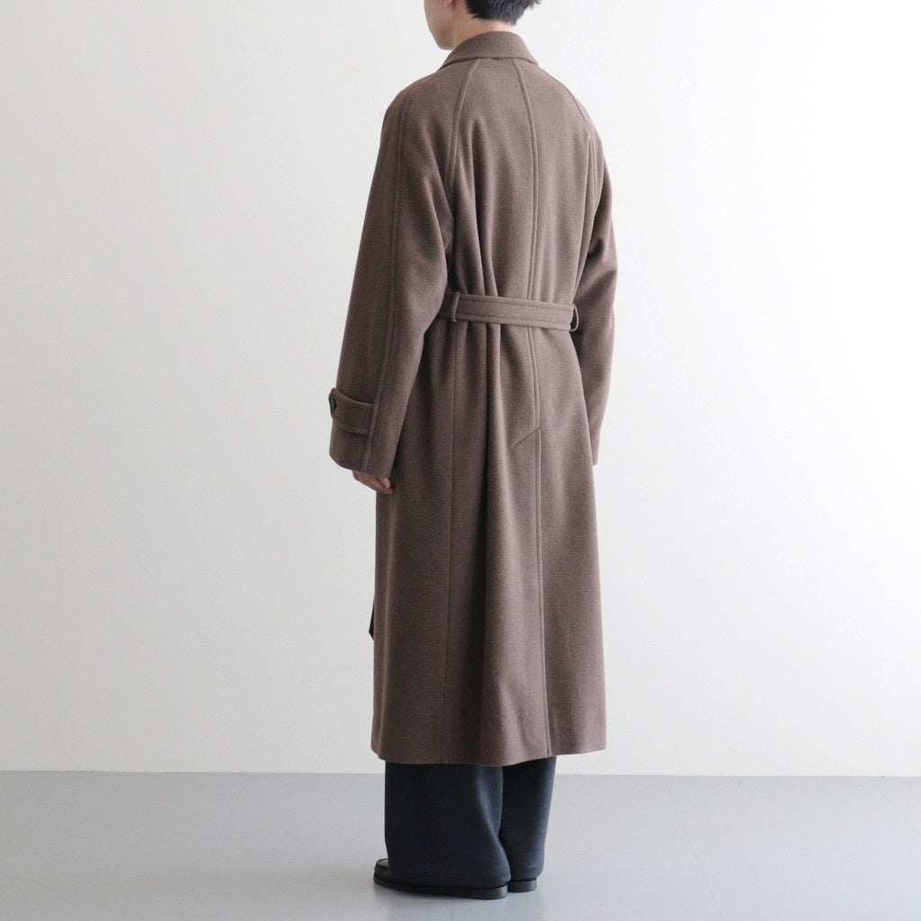 SUPER FINE WOOL MOSSER SOUTIEN COLLAR COAT #TOP BROWN [A25AC04WM]