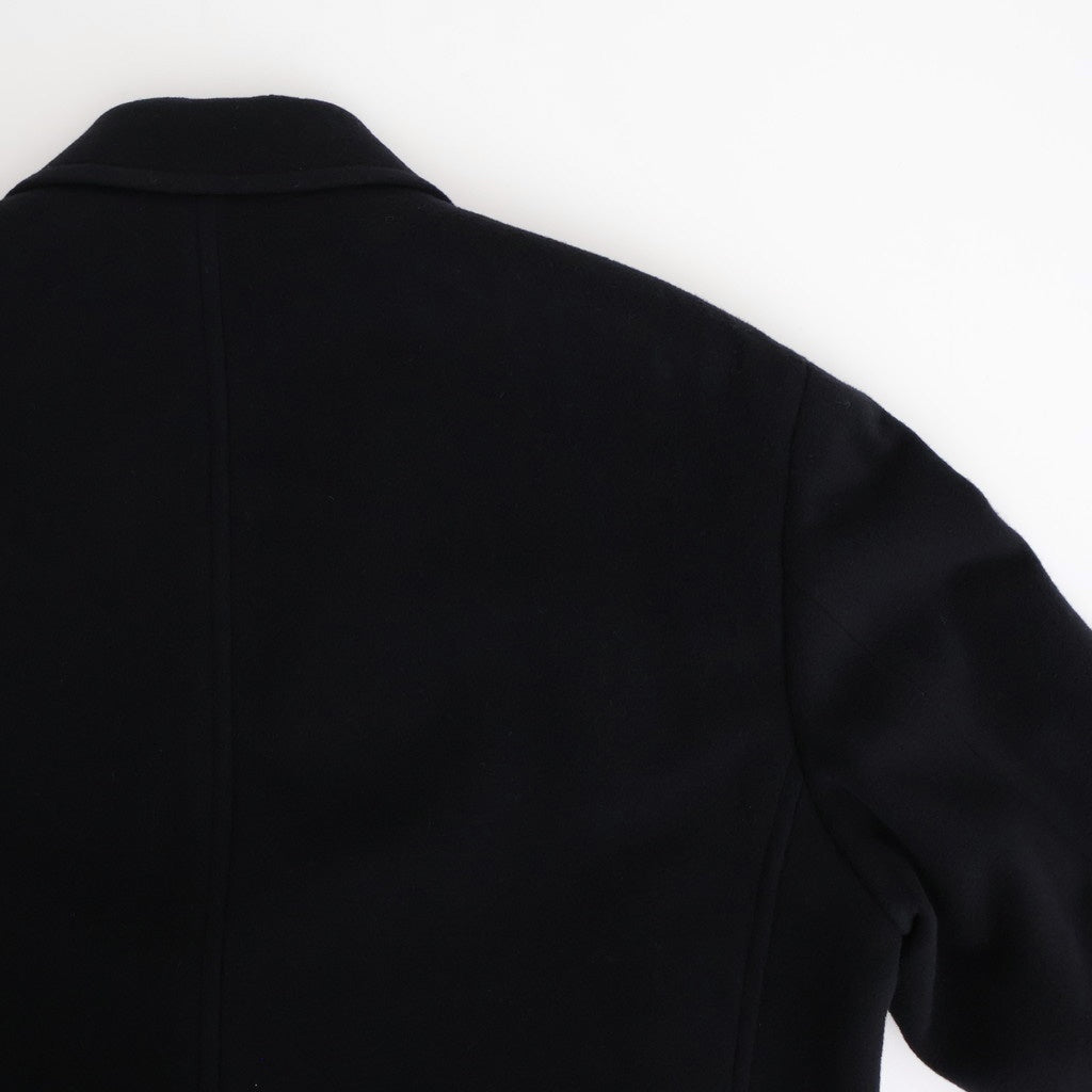 SUPER FINE WOOL MOSSER CHESTERFIELD COAT #BLACK [A25AC02WM