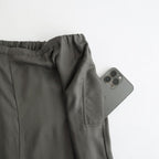 Modal Front Flat 1pleated Easy Trousers #CHARCOAL [YK26SS01216P]