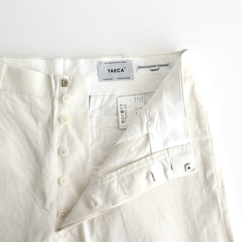 CHINO CLOTH PANTS WIDE #white [14652]