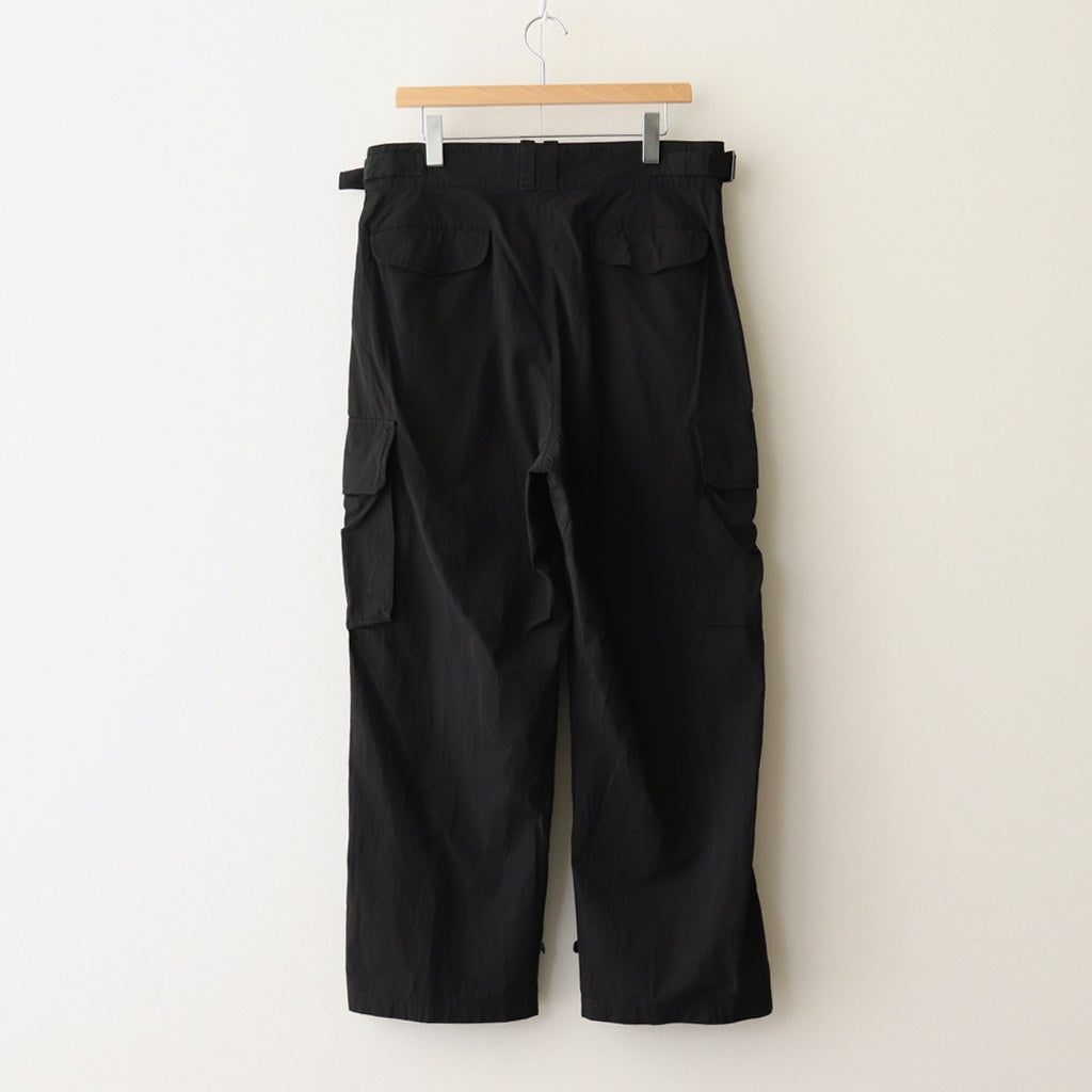 ORGANIC COTTON WEATHER M-47 CARGO PANTS #BLACK [PRAGGM0114]