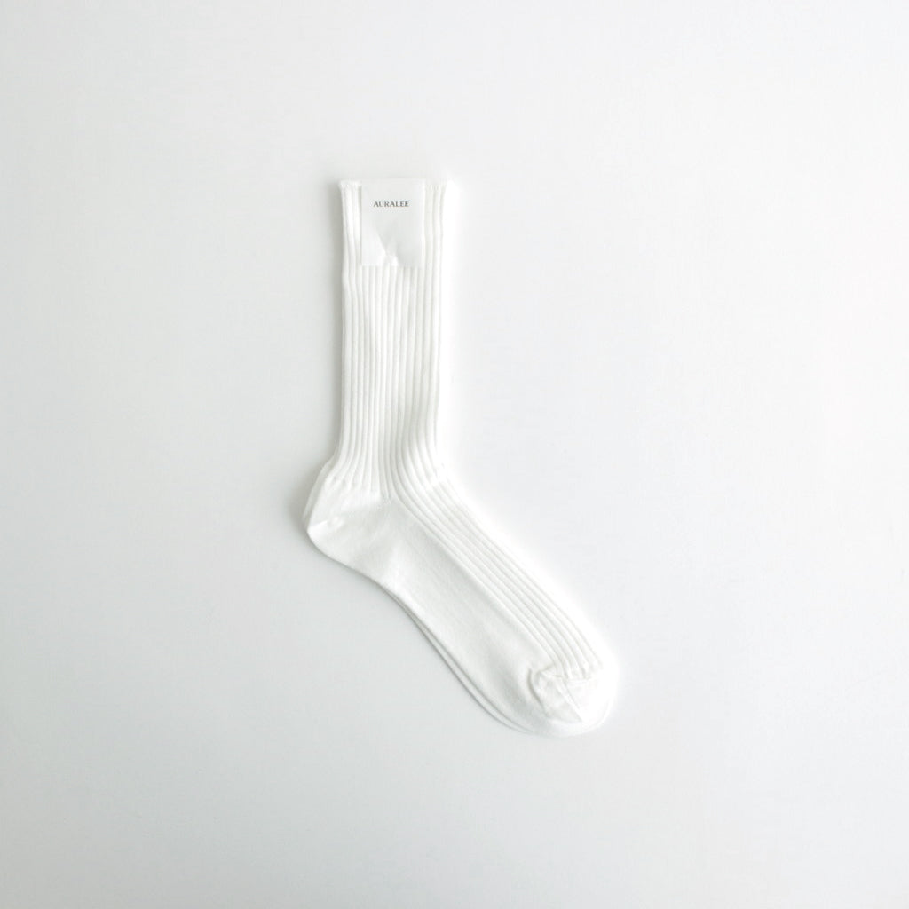 GIZA HIGH GAUGE SOCKS #WHITE [A00S02SX-W]