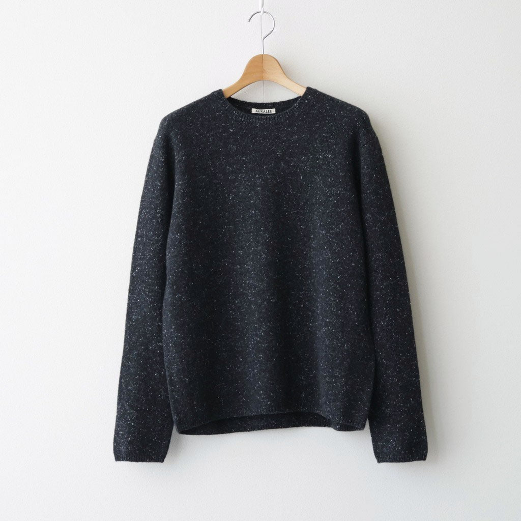 CASHMERE NEP KNIT P/O #MIX BLACK [A26AP01NE]