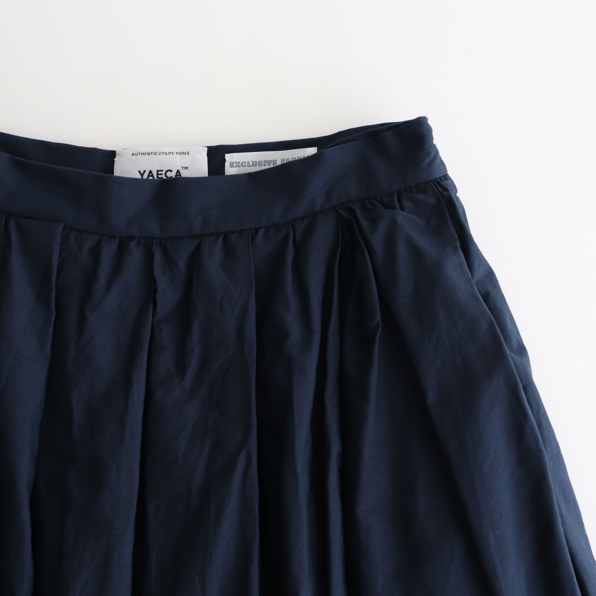 tuck skirt #navy [95635]