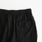 GARMENTDYED COTTON SILK TWILL EASY PANTS #BLACK [YK25SS001007P]