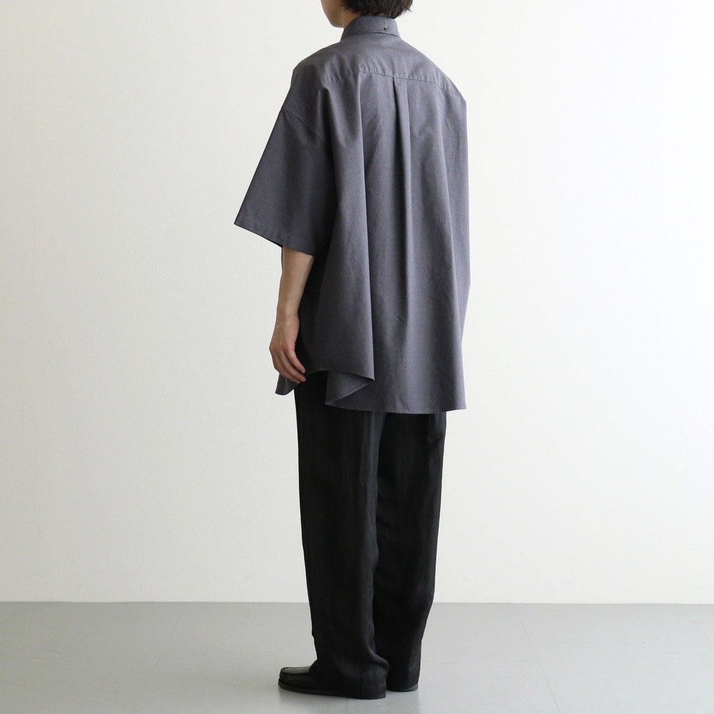 Oxford S/S Oversized B.D Shirt #GRAY [GM261-50025B]