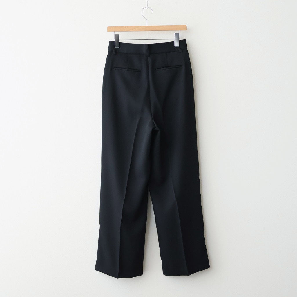 Tuck Wide Trousers #BLK [12610714]