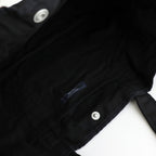 綿ナイロンリップパッチワーク トートバッグ #BLACK [HO-K203-051]