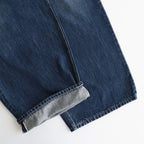 Selvage Denim Two Tuck Pants #INDIGO_DARK FADE [GU253-40061DB]