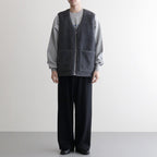 FLANNEL CHECK REVERSIBLE VEST #DARK NAVY [FSC253-30128]