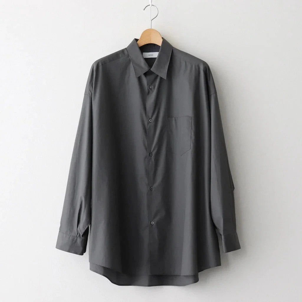 Broad L/S Oversized Regular Collar Shirt #C.GRAY [GM261-50001B]