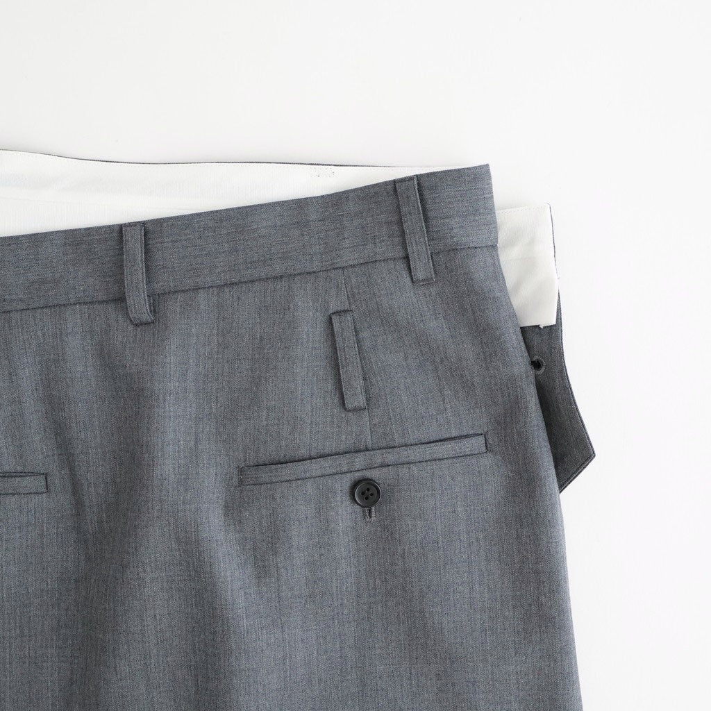 Wool Wrap Skirt #MD. GREY [I26SS-SK75]