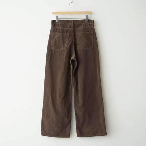 Corduroy Wide Pants #BROWN [ID-PT199]