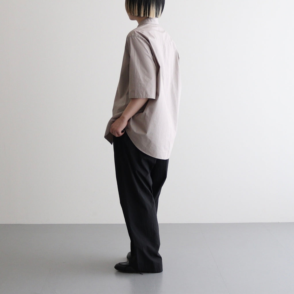 FHFSSH - コットン・ ポリコア タイプライター 半袖シャツ #20 Light Greige [SN_FR0405SH]