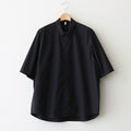FHFSSH - コットン・ ポリコア タイプライター 半袖シャツ #95 Black [SN_FR0405SH]