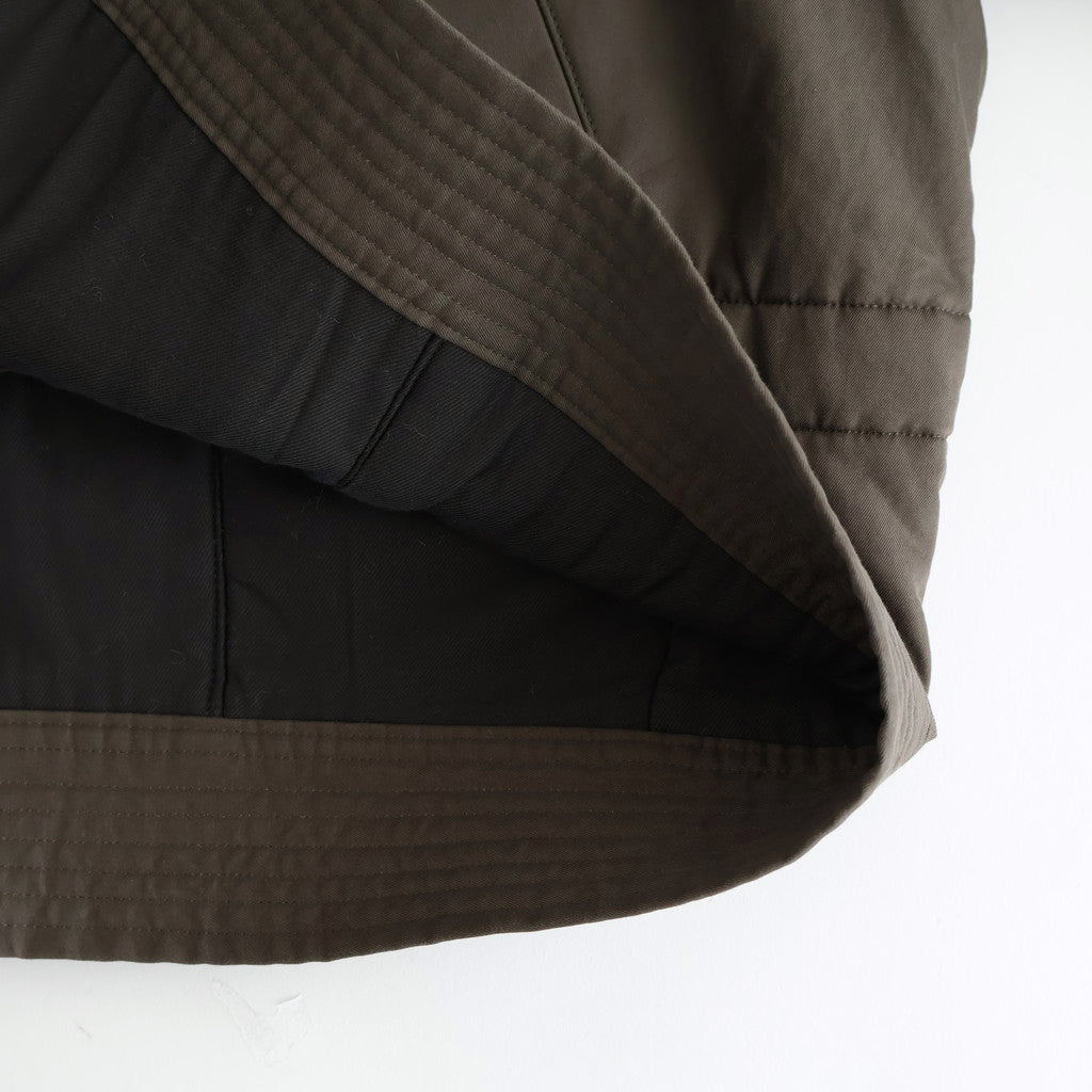 WASHED FINX COTTON GABARDINE FLIGHT BLOUSON #DEEP OLIVE [A25AB01HM]