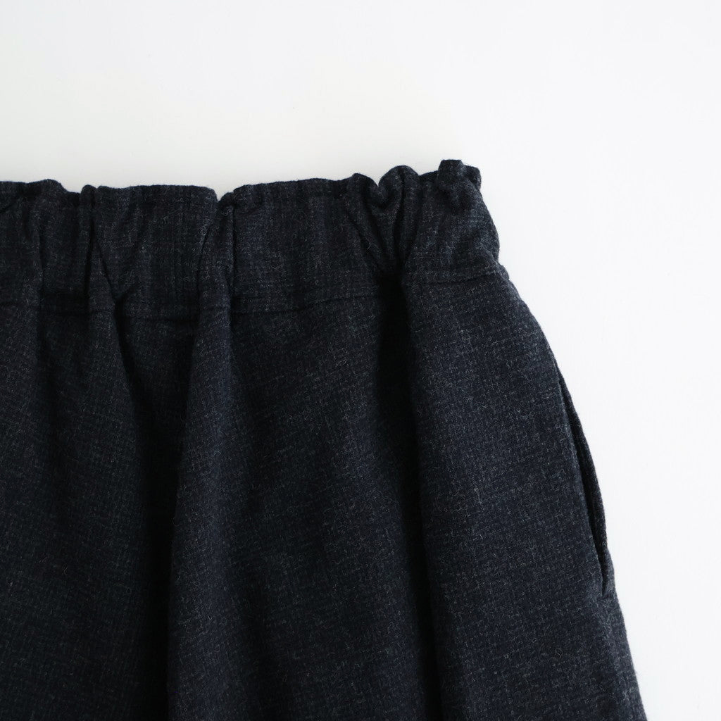 FTHRPT - ウール・千鳥 3タックパンツ #79 Navy × Grey [SN_FR1404PF]