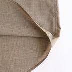 SUPER FINE TROPICAL WOOL SHIRT #TOP LIGHT BROWN [A25SS01WT]