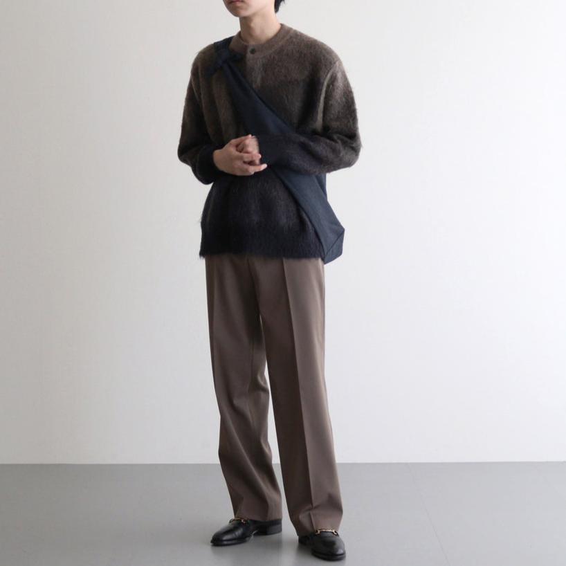 GRADATION MOHAIR KNIT CARDIGAN #NAVY KHAKI GRADATION [ST.1002
