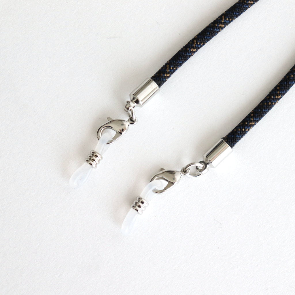 Silk braid Code #Fringe Black Navy Mix [N-1246]