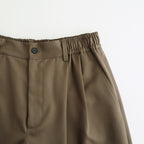 WIDE EASY SHORT TROUSERS #DARK BEIGE [ST.1435]