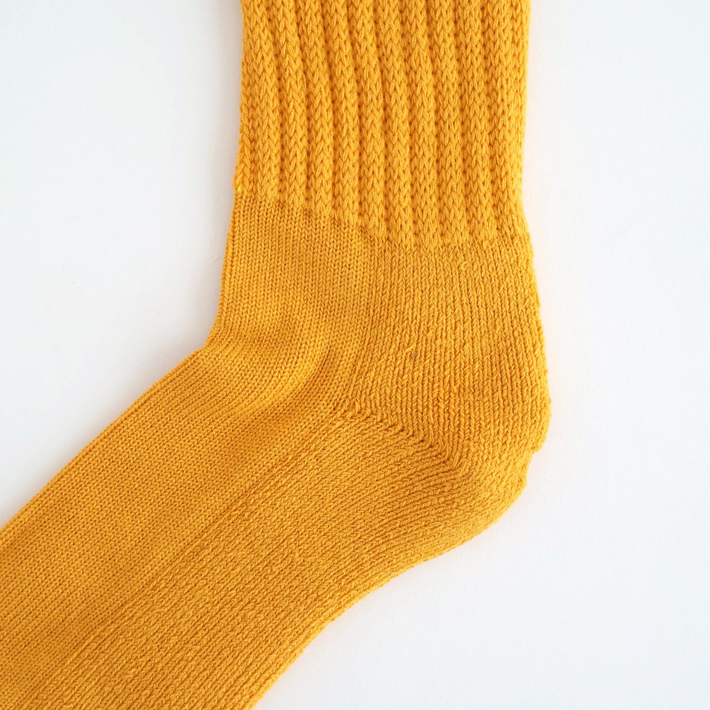 LOOSE PILE CREW SOCKS #YELLOW [R1334-AW25]