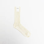 COTTON LOW GAUGE SOCKS #IVORY [A26SS03SX-M]