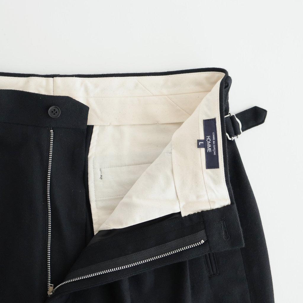 ウールフラノトラウザーズ #BLACK [HP-P035-051]