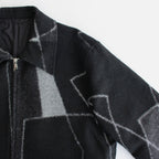 JACQUARD ZIP BLOUSON #BLACK [YK23FW0525B]