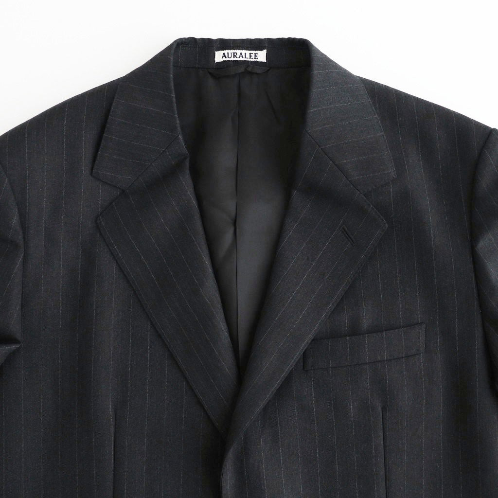 BLUEFACED WOOL JACKET #CHARCOAL NAVY STRIPE [A26AJ01BS]
