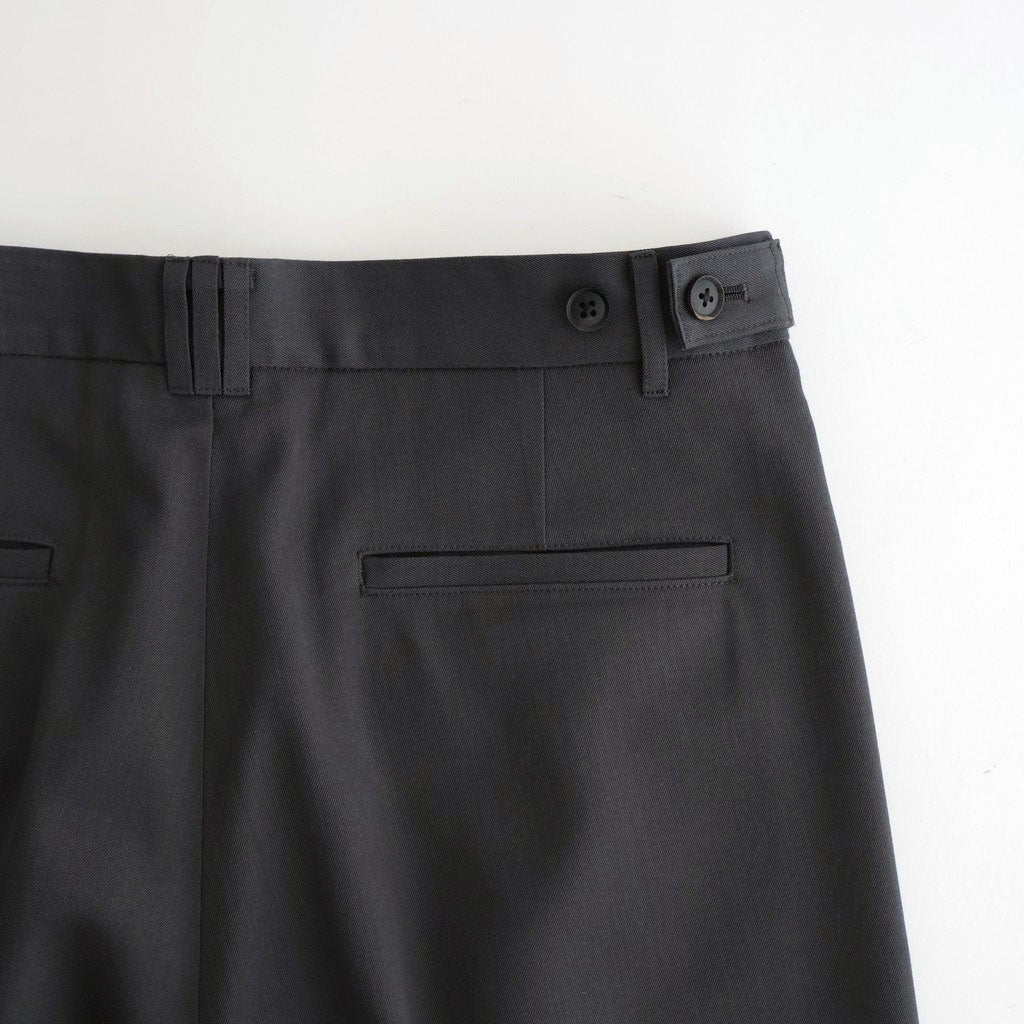 3pleated Wide-leg Trousers #CHARCOAL [YK26SS01170P]