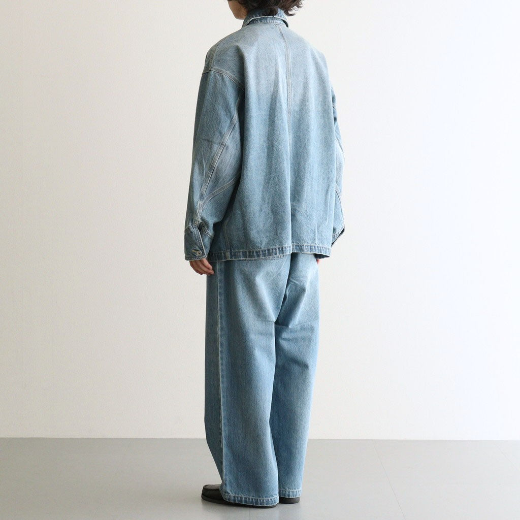 CORPORATE DENIM EASY PANTS #LIGHT WASH [FSC263-40154FB]