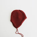 EAR FLAP BEANIE #MAROON [R5115-AW25]