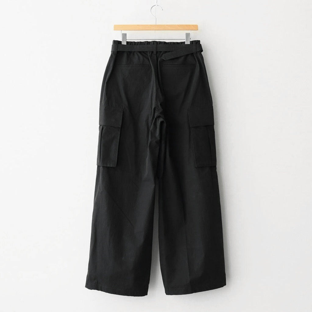 Parachute Belted Pants #Almost Black [AOESPT015]