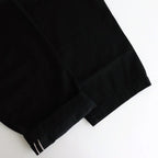 Selvage Denim Belted Pants #BLACK_WASHED [GU253-40064RB]