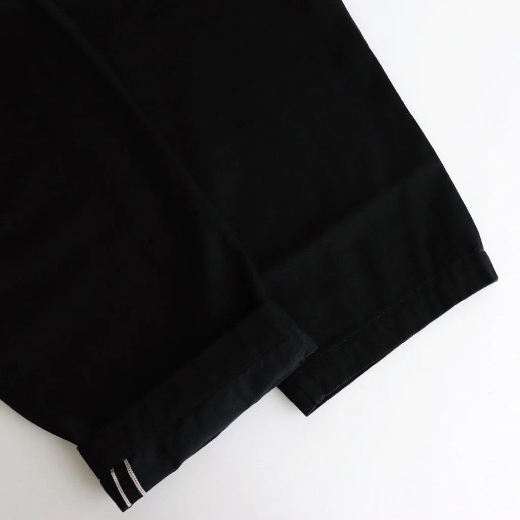 Selvage Denim Belted Pants #BLACK_WASHED [GU253-40064RB]