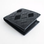 argyle half folded wallet #argyle black [zw-c-hfw]