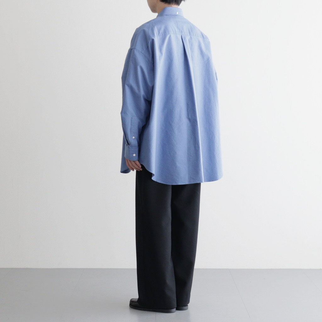 Oxford L/S Oversized B.D Shirt #SAX [GM261-50021B]