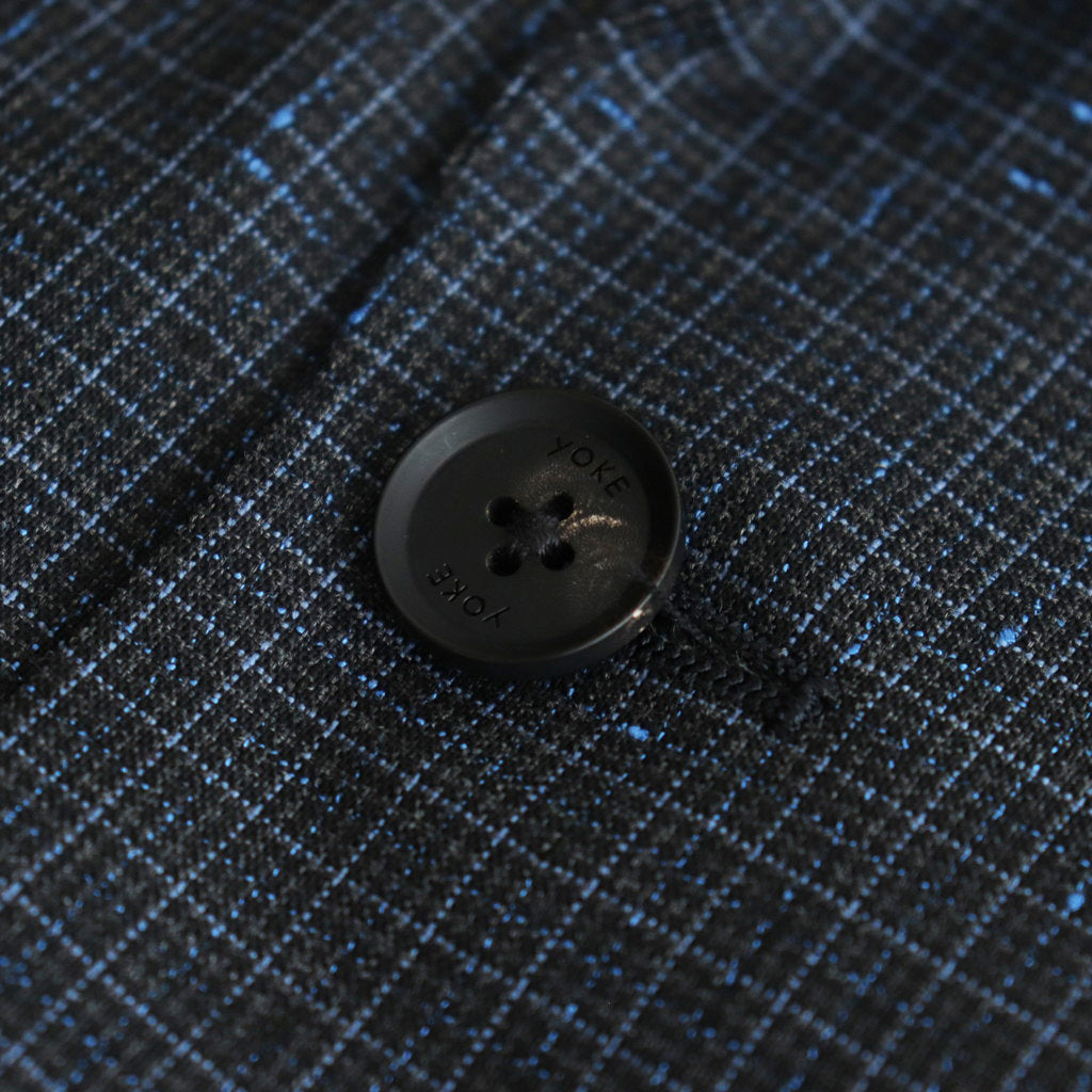 PLAID DOUBLE BREASTED JACKET #NAVY [YK24FW0861J]