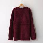 MOHAIR CARDIGAN #BURGUNDY [H2302-K012]