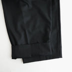 よそいきシンプル2タックワイドPT #BLACK [D226-P153]
