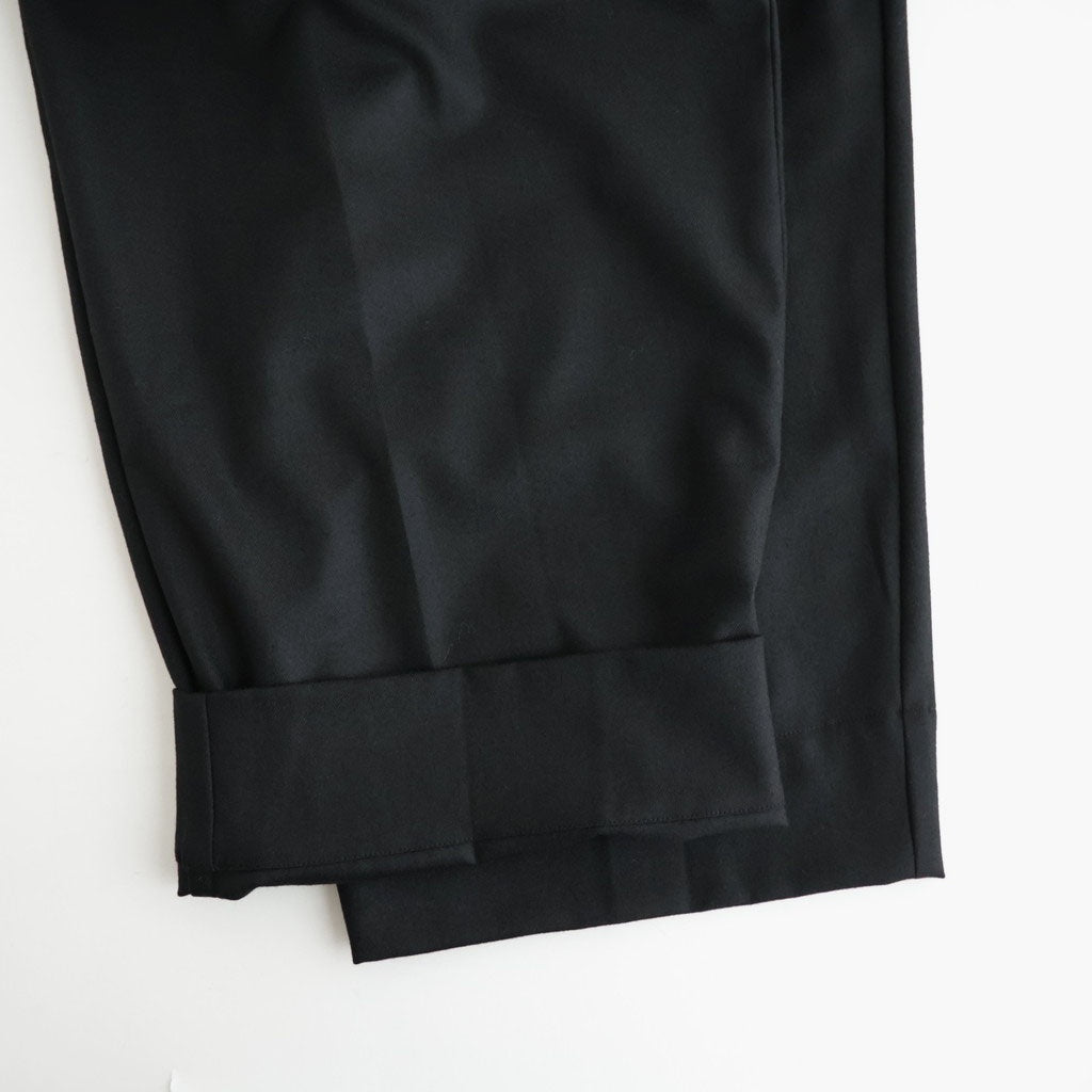 よそいきシンプル2タックワイドPT #BLACK [D226-P153]